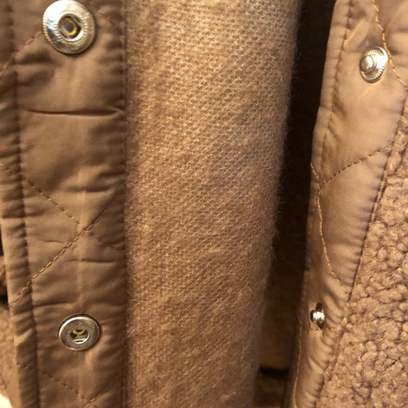 Lite Weight Quilted Teddy Jacket in a dark Carmel Color - Picture 10 of 10